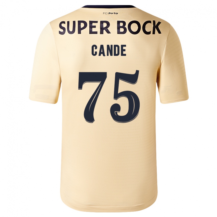 Niño Camiseta Anhá Cande #75 Beige-Dorado 2ª Equipación 2023/24 La Camisa Perú