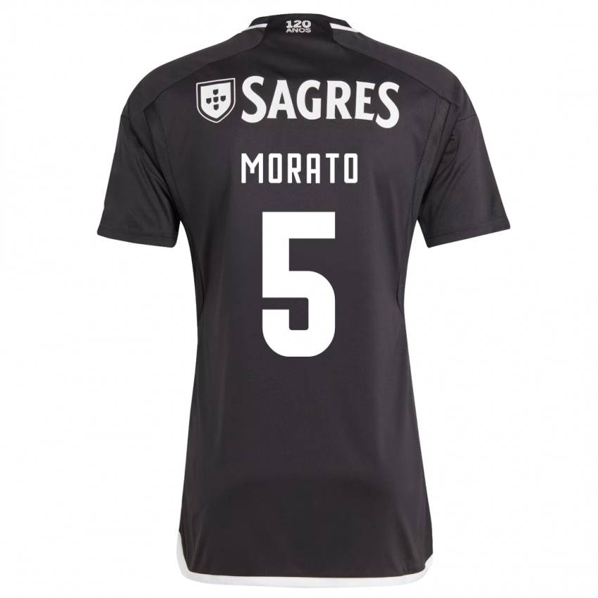 Niño Camiseta Morato #5 Negro 2ª Equipación 2023/24 La Camisa Perú