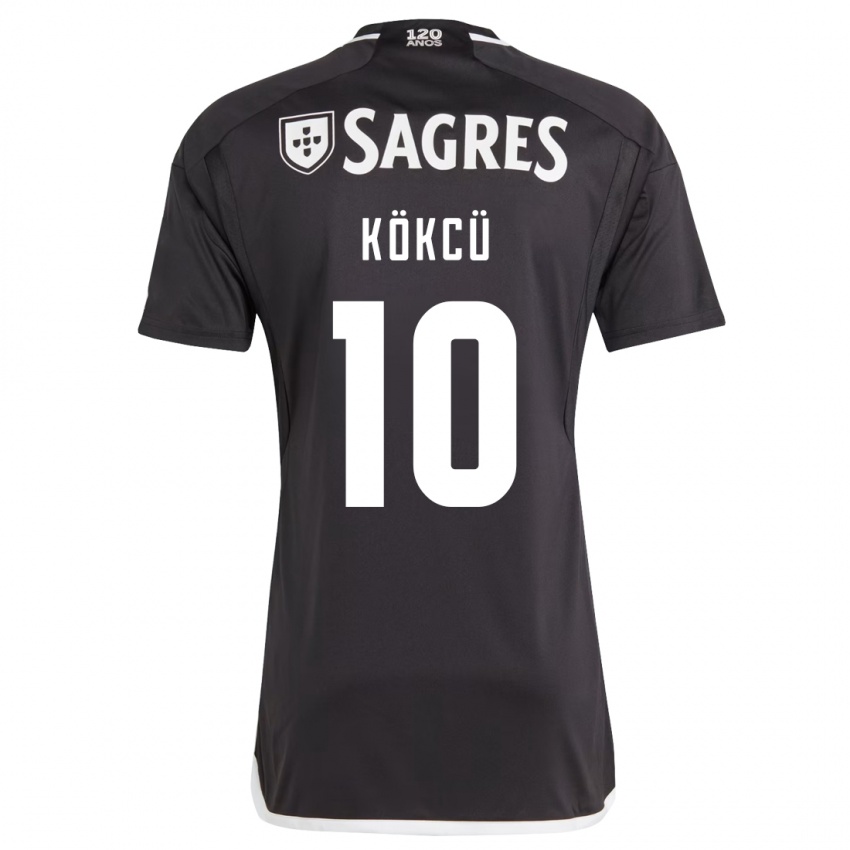 Niño Camiseta Orkun Kökcü #10 Negro 2ª Equipación 2023/24 La Camisa Perú