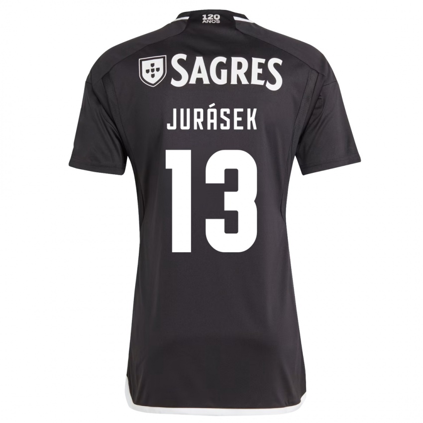 Niño Camiseta David Jurásek #13 Negro 2ª Equipación 2023/24 La Camisa Perú