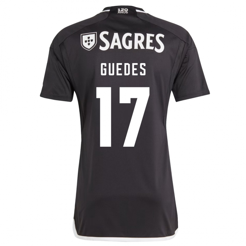 Niño Camiseta Goncalo Guedes #17 Negro 2ª Equipación 2023/24 La Camisa Perú