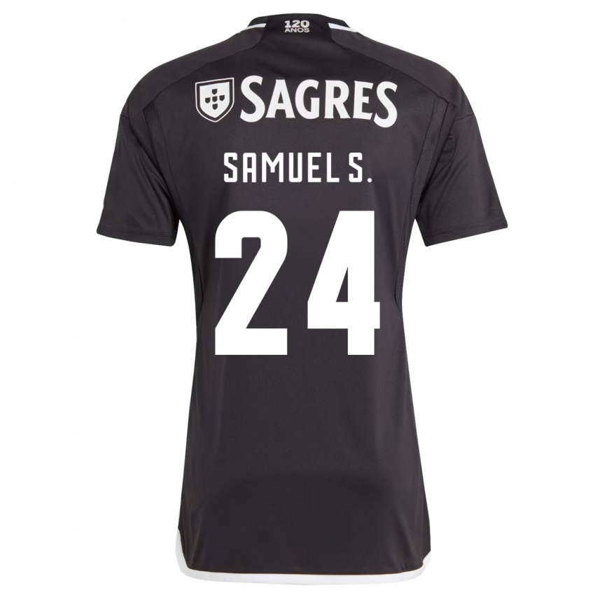 Niño Camiseta Samuel Soares #24 Negro 2ª Equipación 2023/24 La Camisa Perú