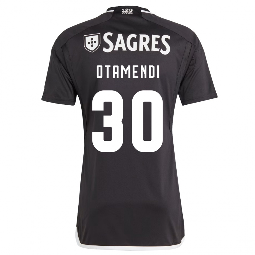 Niño Camiseta Nicolás Otamendi #30 Negro 2ª Equipación 2023/24 La Camisa Perú