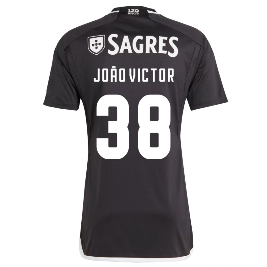 Niño Camiseta Joao Victor #38 Negro 2ª Equipación 2023/24 La Camisa Perú