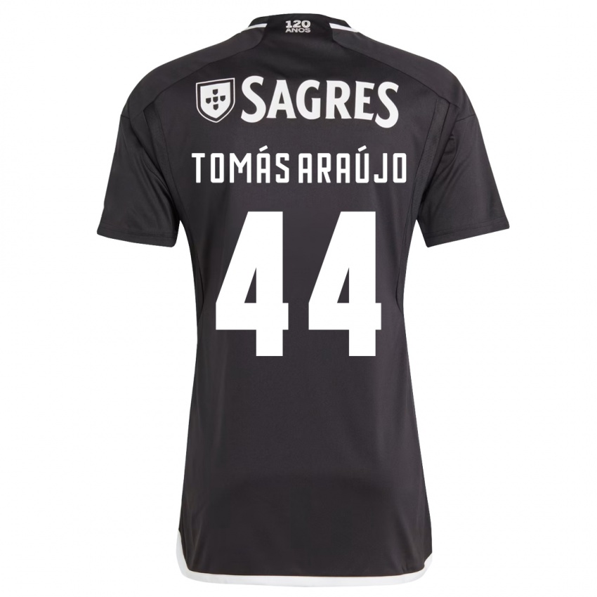 Niño Camiseta Tomás Araújo #44 Negro 2ª Equipación 2023/24 La Camisa Perú