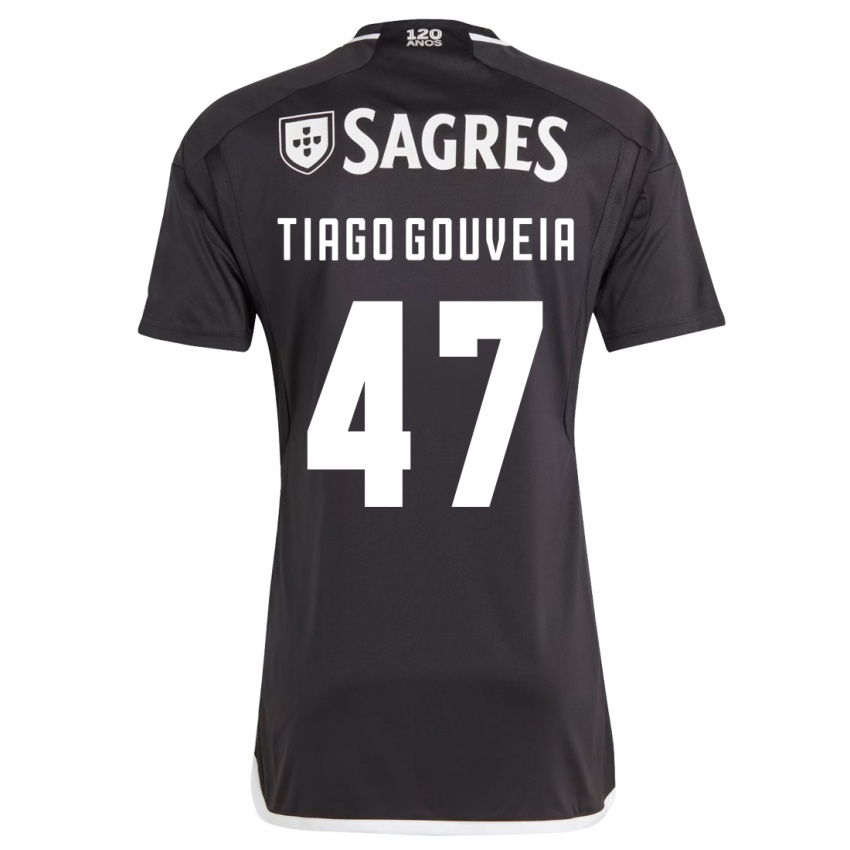 Niño Camiseta Tiago Gouveia #47 Negro 2ª Equipación 2023/24 La Camisa Perú