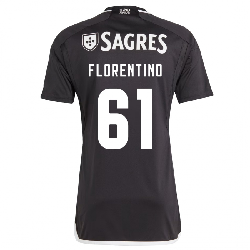 Niño Camiseta Florentino #61 Negro 2ª Equipación 2023/24 La Camisa Perú