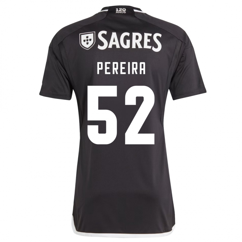 Niño Camiseta Henrique Pereira #52 Negro 2ª Equipación 2023/24 La Camisa Perú