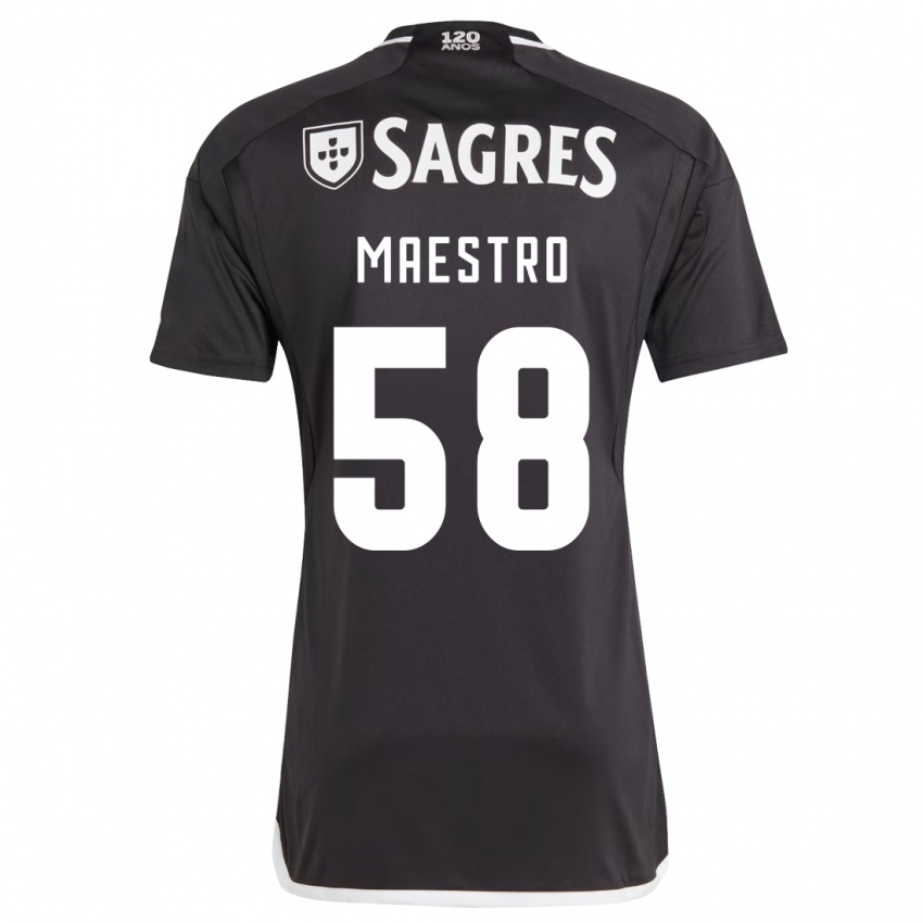 Niño Camiseta Maestro #58 Negro 2ª Equipación 2023/24 La Camisa Perú