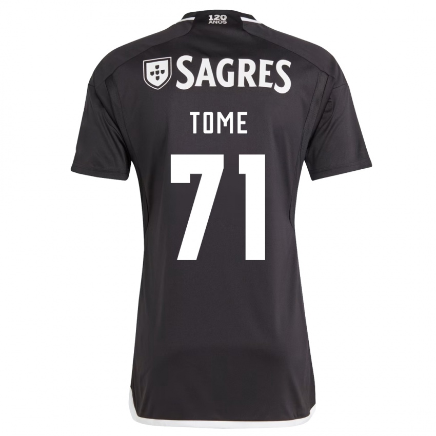 Niño Camiseta João Tomé #71 Negro 2ª Equipación 2023/24 La Camisa Perú