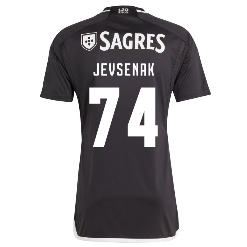 Niño Camiseta Zan Jevsenak #74 Negro 2ª Equipación 2023/24 La Camisa Perú