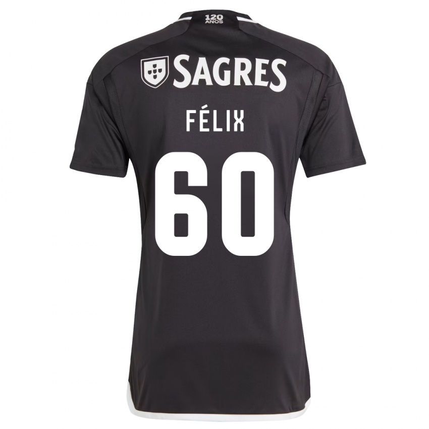 Niño Camiseta Nuno Félix #60 Negro 2ª Equipación 2023/24 La Camisa Perú