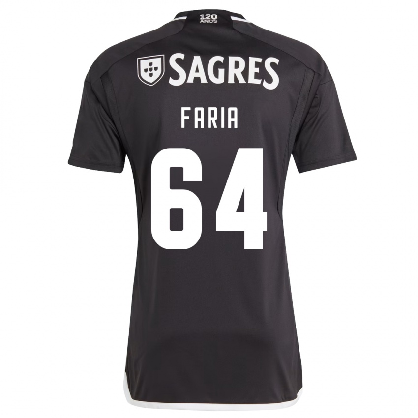 Niño Camiseta Hugo Faria #64 Negro 2ª Equipación 2023/24 La Camisa Perú