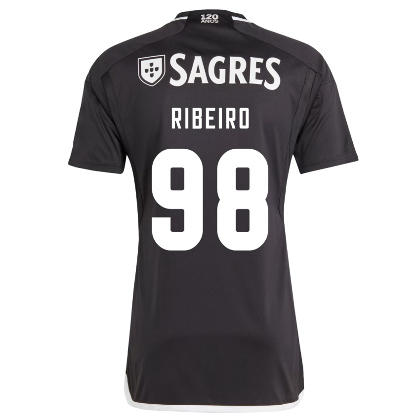 Niño Camiseta Ricardo Ribeiro #98 Negro 2ª Equipación 2023/24 La Camisa Perú