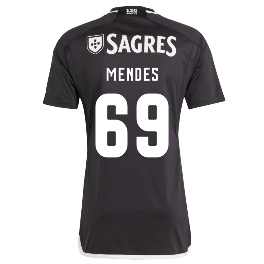 Niño Camiseta Vladimir Mendes #69 Negro 2ª Equipación 2023/24 La Camisa Perú