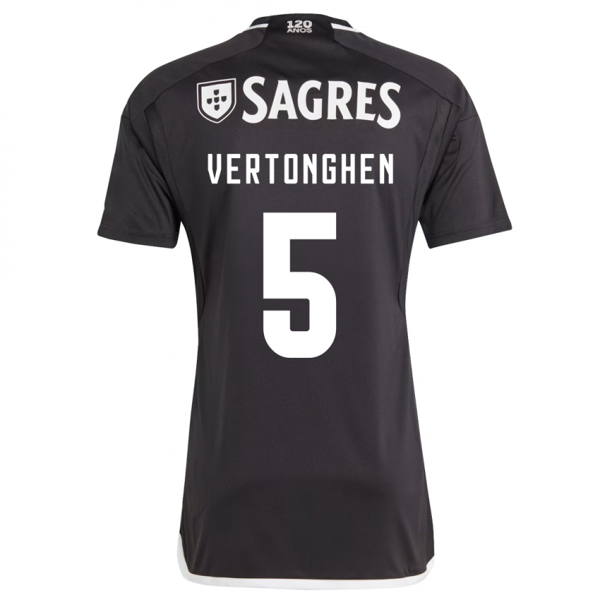 Niño Camiseta Jan Vertonghen #5 Negro 2ª Equipación 2023/24 La Camisa Perú