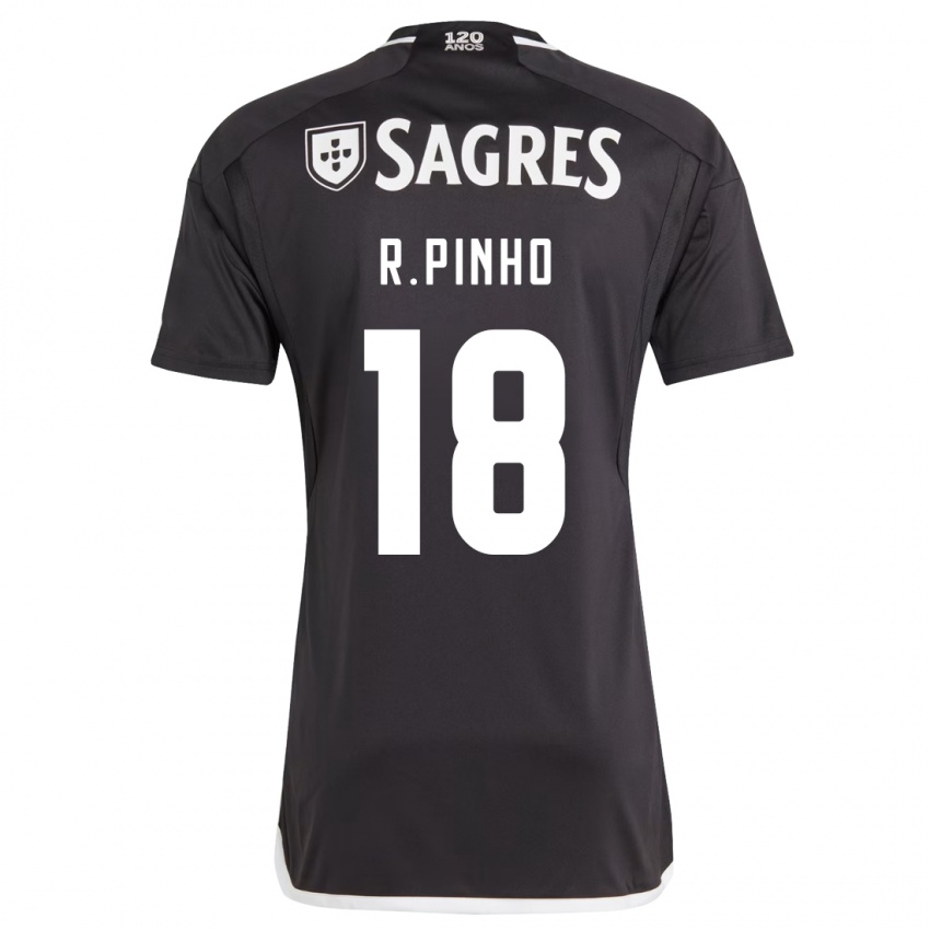 Niño Camiseta Rodrigo Pinho #18 Negro 2ª Equipación 2023/24 La Camisa Perú