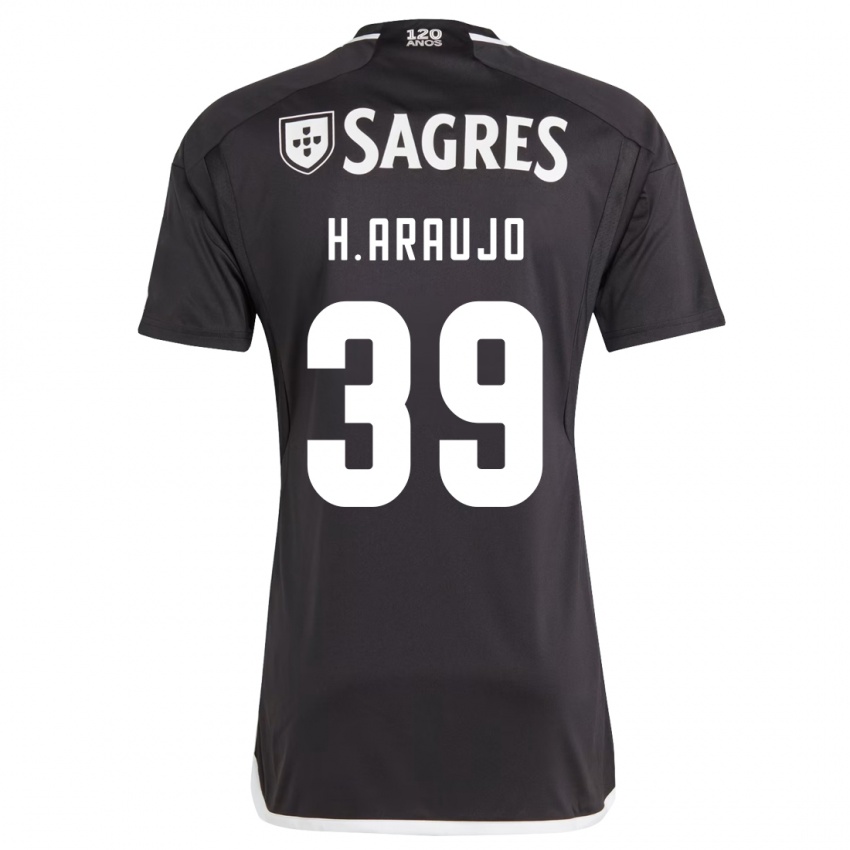 Niño Camiseta Henrique Araujo #39 Negro 2ª Equipación 2023/24 La Camisa Perú