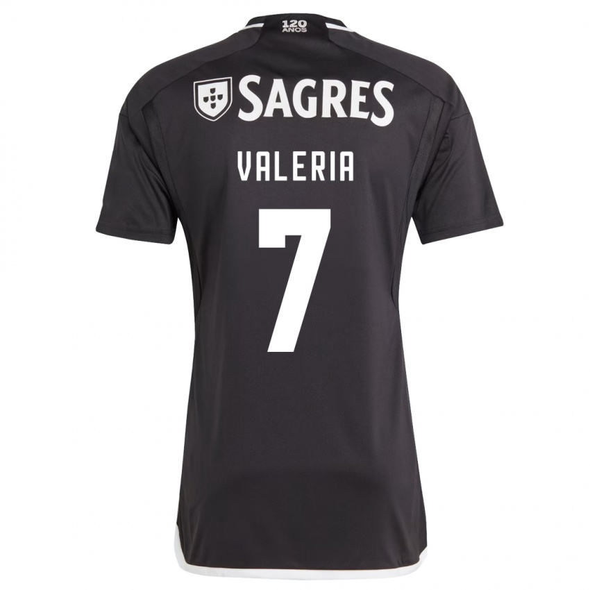 Niño Camiseta Valeria #7 Negro 2ª Equipación 2023/24 La Camisa Perú