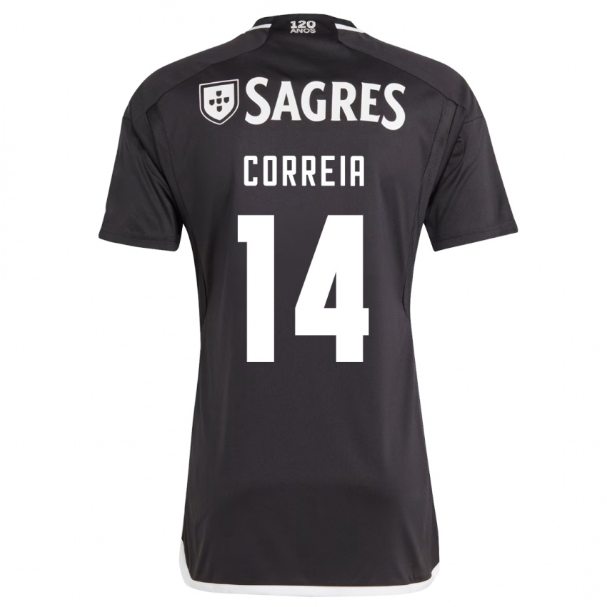 Niño Camiseta Carolina Correia #14 Negro 2ª Equipación 2023/24 La Camisa Perú
