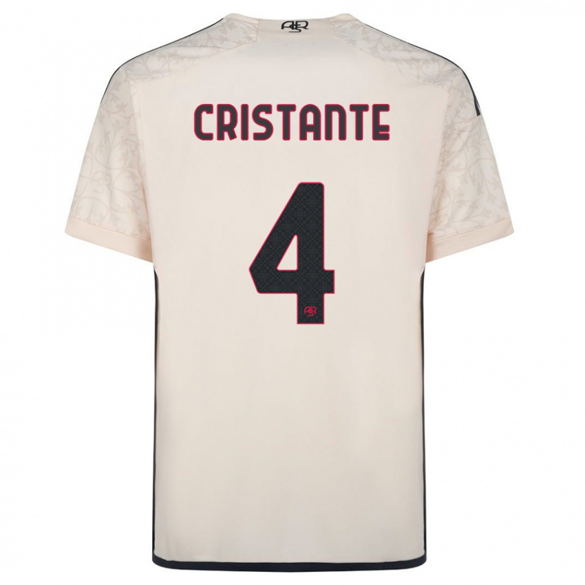 Niño Camiseta Bryan Cristante #4 Blanquecino 2ª Equipación 2023/24 La Camisa Perú