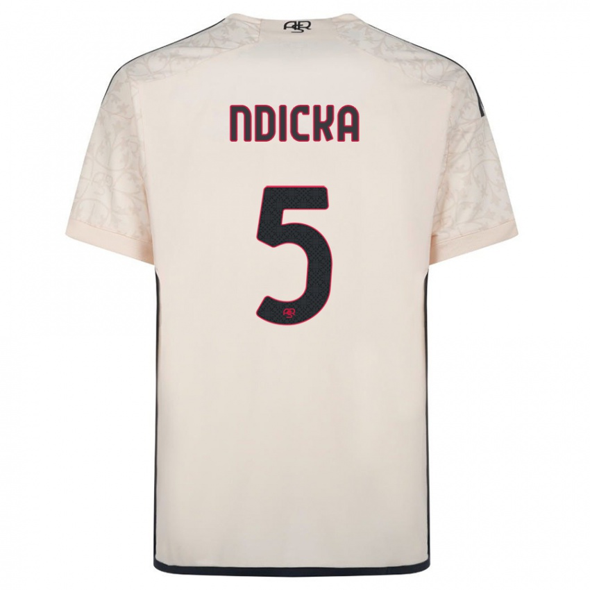 Niño Camiseta Evan Ndicka #5 Blanquecino 2ª Equipación 2023/24 La Camisa Perú