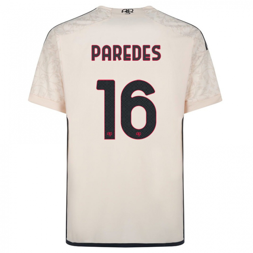 Niño Camiseta Leandro Paredes #16 Blanquecino 2ª Equipación 2023/24 La Camisa Perú