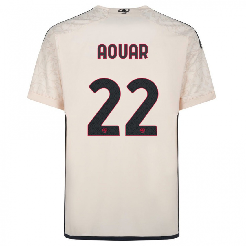 Niño Camiseta Houssem Aouar #22 Blanquecino 2ª Equipación 2023/24 La Camisa Perú