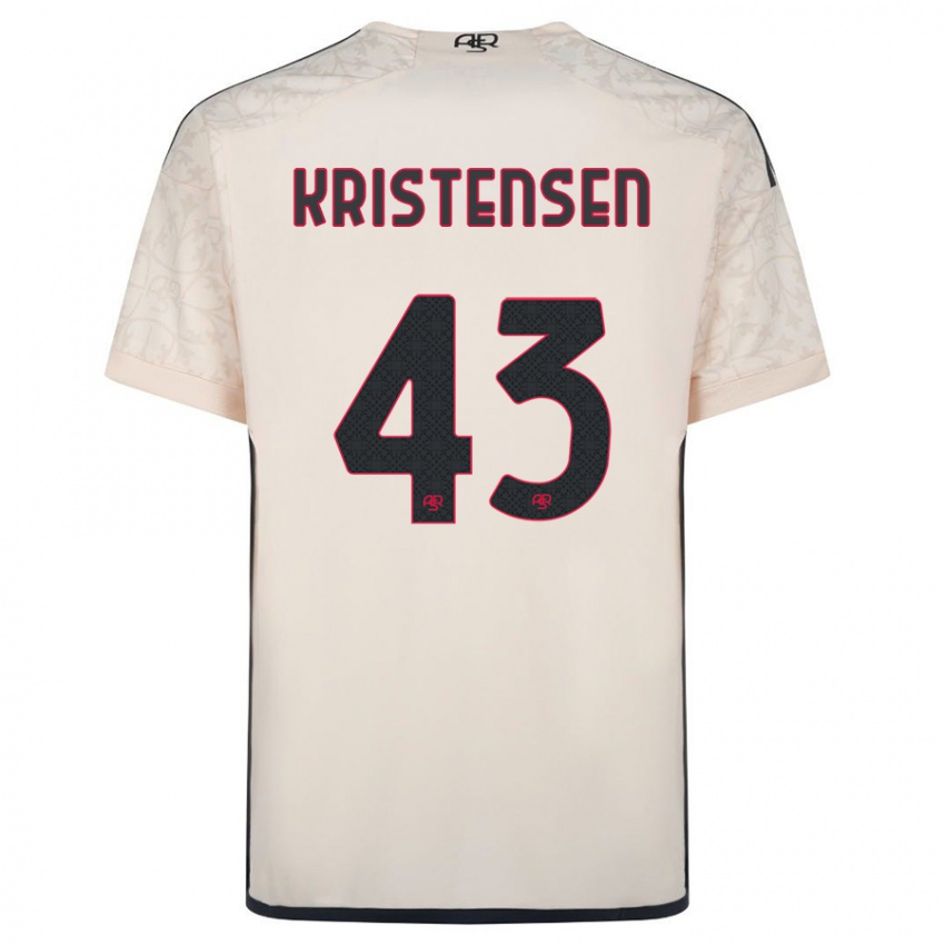 Niño Camiseta Rasmus Kristensen #43 Blanquecino 2ª Equipación 2023/24 La Camisa Perú