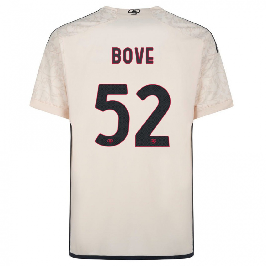 Niño Camiseta Edoardo Bove #52 Blanquecino 2ª Equipación 2023/24 La Camisa Perú