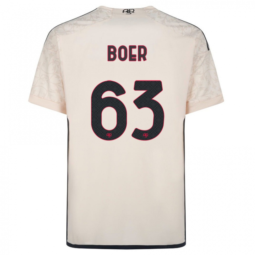 Niño Camiseta Pietro Boer #63 Blanquecino 2ª Equipación 2023/24 La Camisa Perú