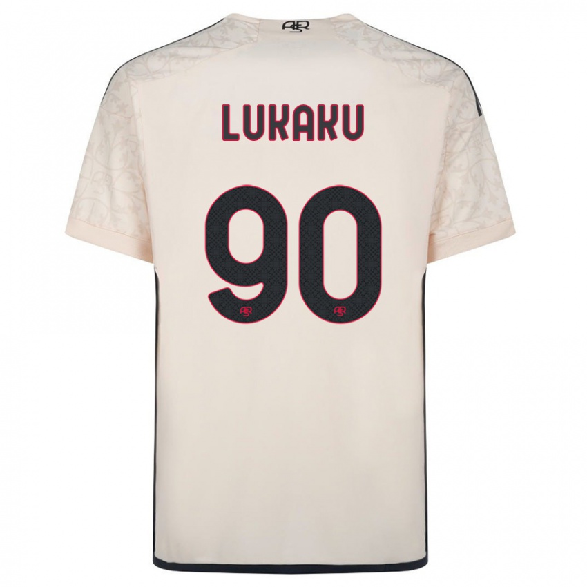 Niño Camiseta Romelu Lukaku #90 Blanquecino 2ª Equipación 2023/24 La Camisa Perú