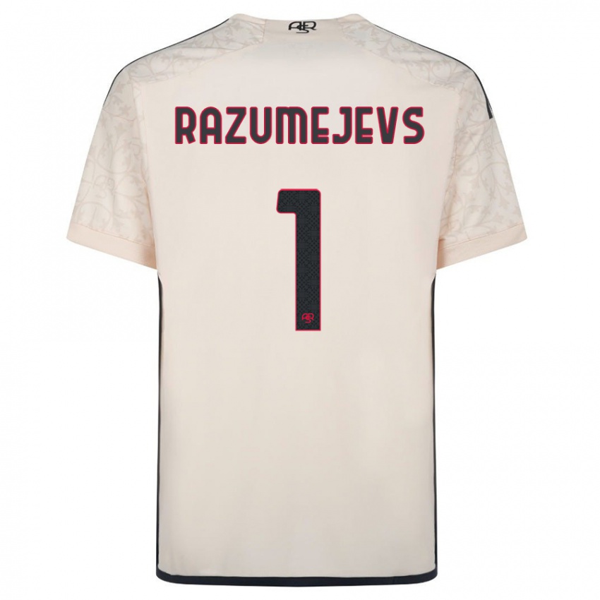 Niño Camiseta Vladislavs Razumejevs #1 Blanquecino 2ª Equipación 2023/24 La Camisa Perú