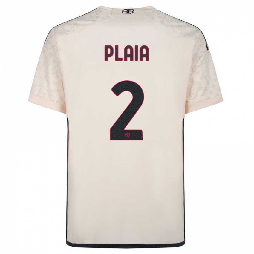 Niño Camiseta Matteo Plaia #2 Blanquecino 2ª Equipación 2023/24 La Camisa Perú