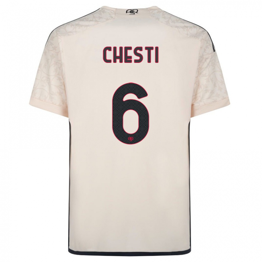 Niño Camiseta Francesco Chesti #6 Blanquecino 2ª Equipación 2023/24 La Camisa Perú