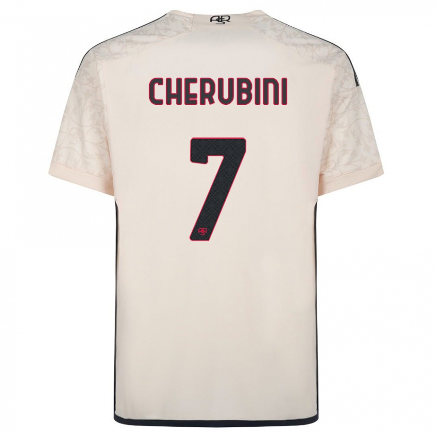 Niño Camiseta Luigi Cherubini #7 Blanquecino 2ª Equipación 2023/24 La Camisa Perú