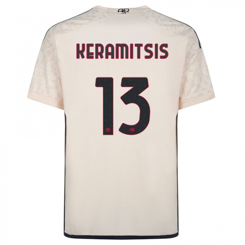 Niño Camiseta Dimitrios Keramitsis #13 Blanquecino 2ª Equipación 2023/24 La Camisa Perú