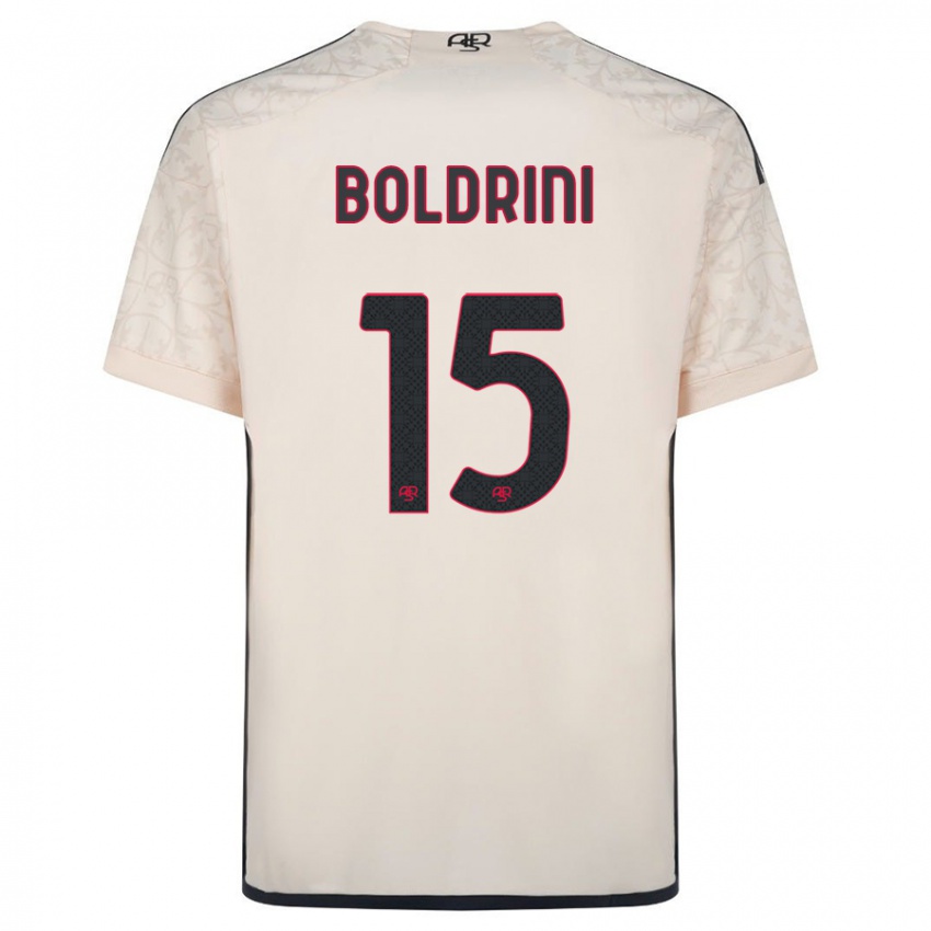 Niño Camiseta Mattia Boldrini #15 Blanquecino 2ª Equipación 2023/24 La Camisa Perú