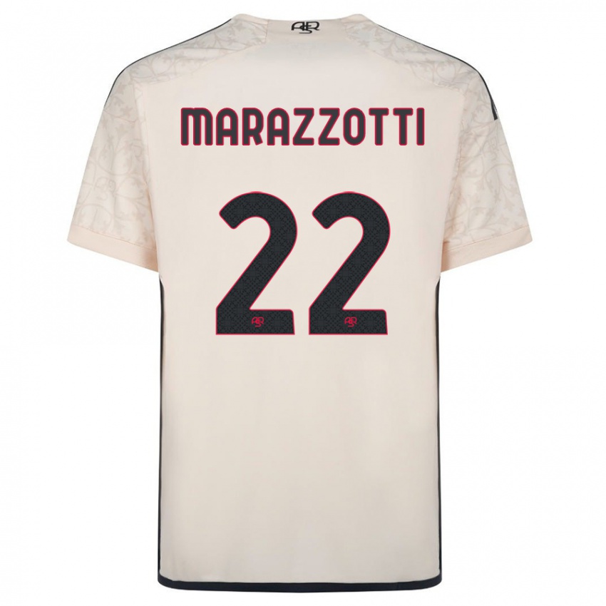 Niño Camiseta Fabrizio Marazzotti #22 Blanquecino 2ª Equipación 2023/24 La Camisa Perú