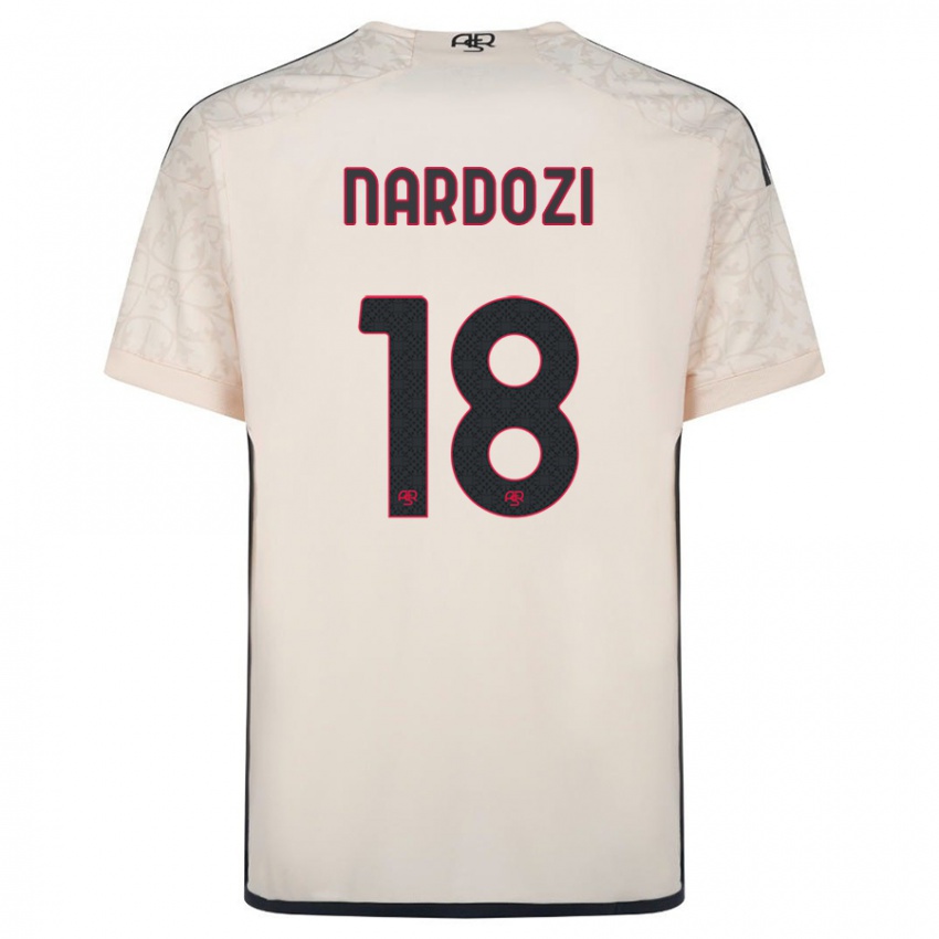 Niño Camiseta Manuel Nardozi #18 Blanquecino 2ª Equipación 2023/24 La Camisa Perú