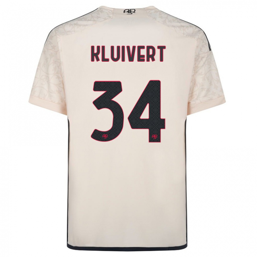 Niño Camiseta Justin Kluivert #34 Blanquecino 2ª Equipación 2023/24 La Camisa Perú