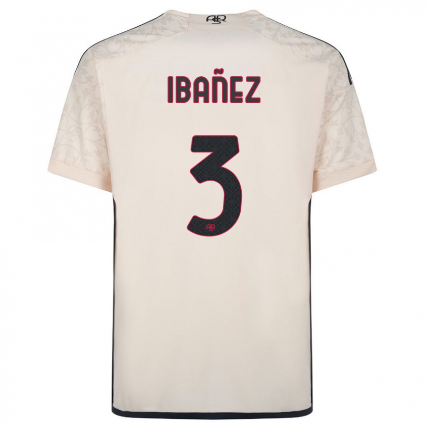 Niño Camiseta Roger Ibanez #3 Blanquecino 2ª Equipación 2023/24 La Camisa Perú