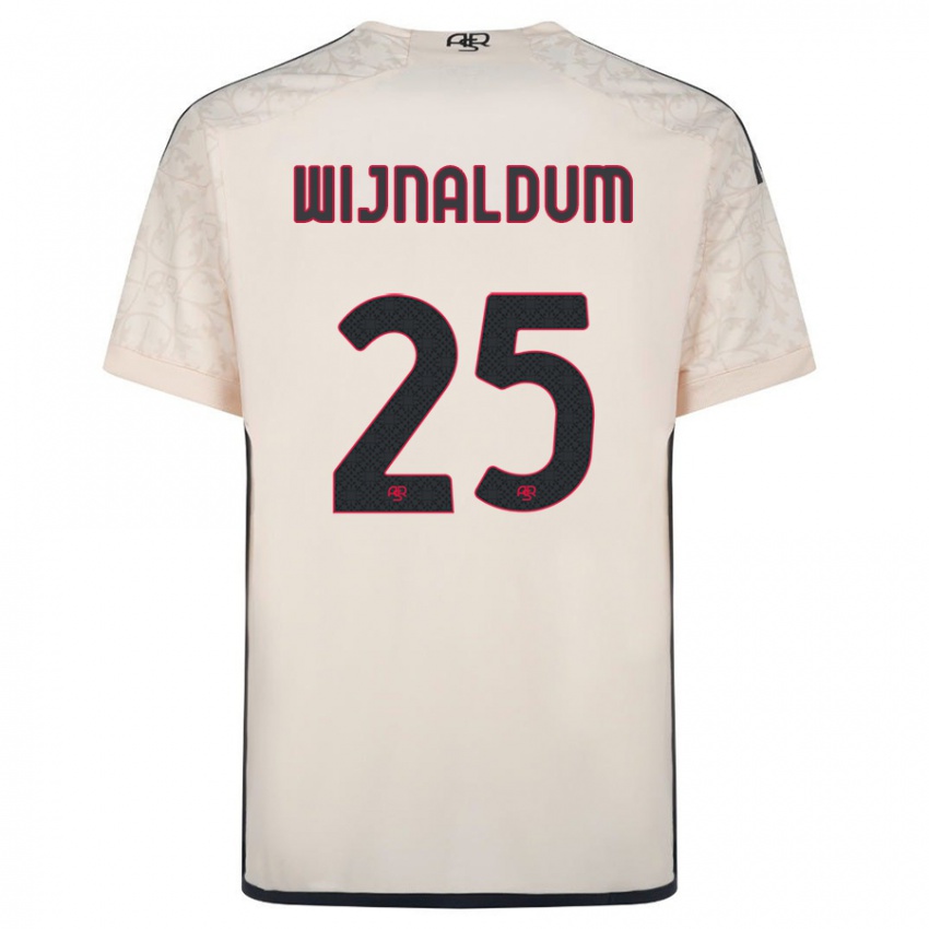 Niño Camiseta Georginio Wijnaldum #25 Blanquecino 2ª Equipación 2023/24 La Camisa Perú