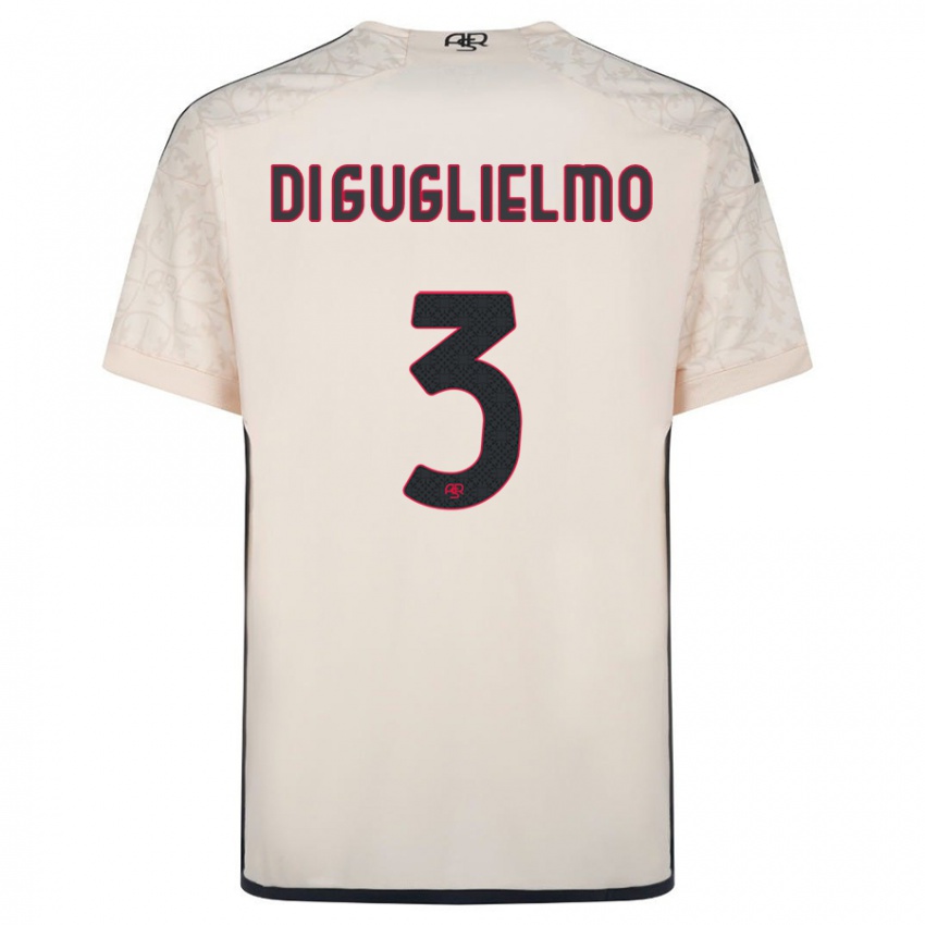 Niño Camiseta Lucia Di Guglielmo #3 Blanquecino 2ª Equipación 2023/24 La Camisa Perú