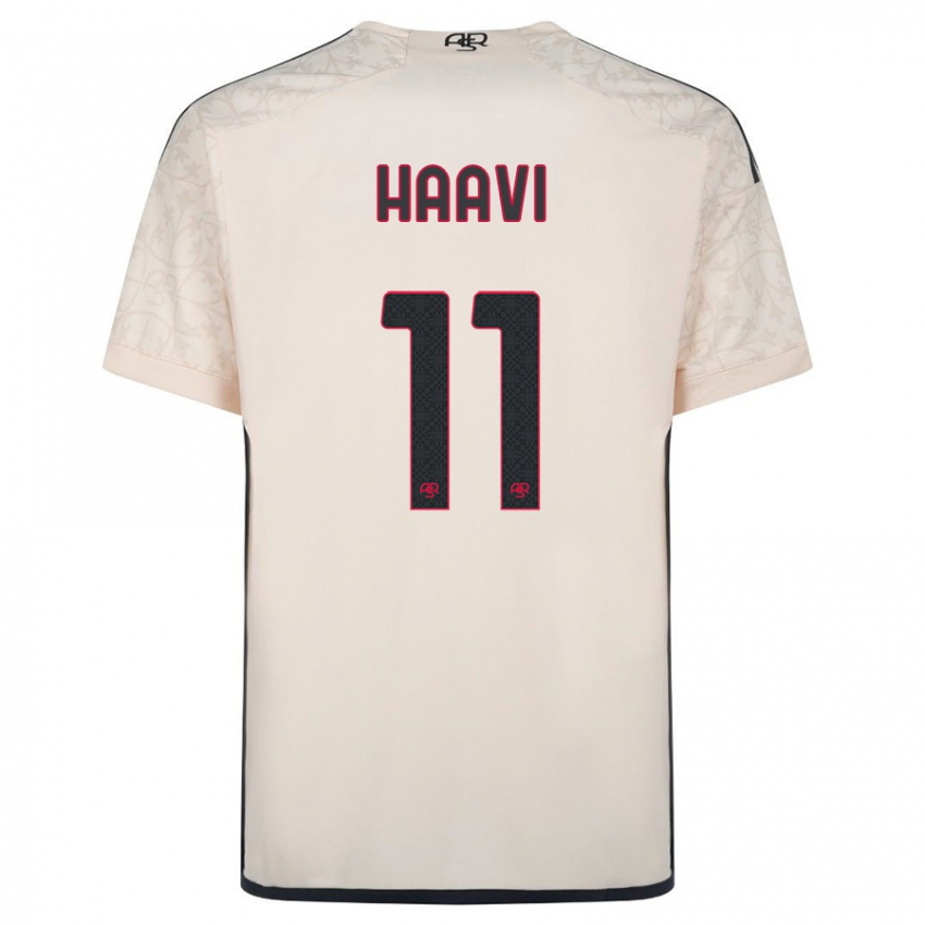 Niño Camiseta Emilie Haavi #11 Blanquecino 2ª Equipación 2023/24 La Camisa Perú