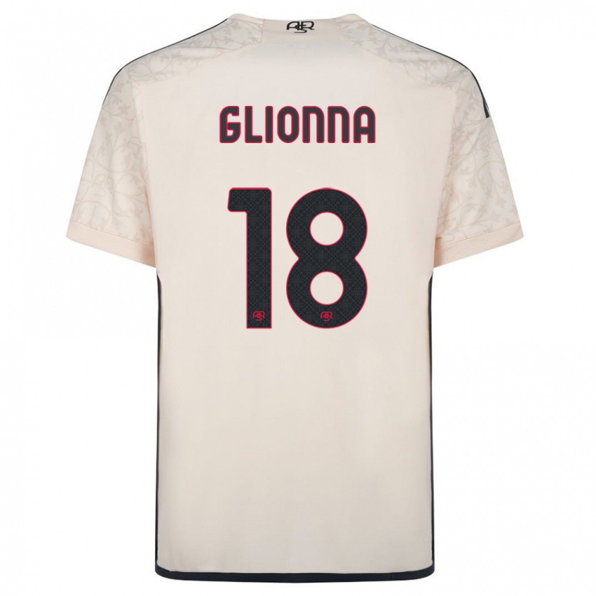 Niño Camiseta Benedetta Glionna #18 Blanquecino 2ª Equipación 2023/24 La Camisa Perú