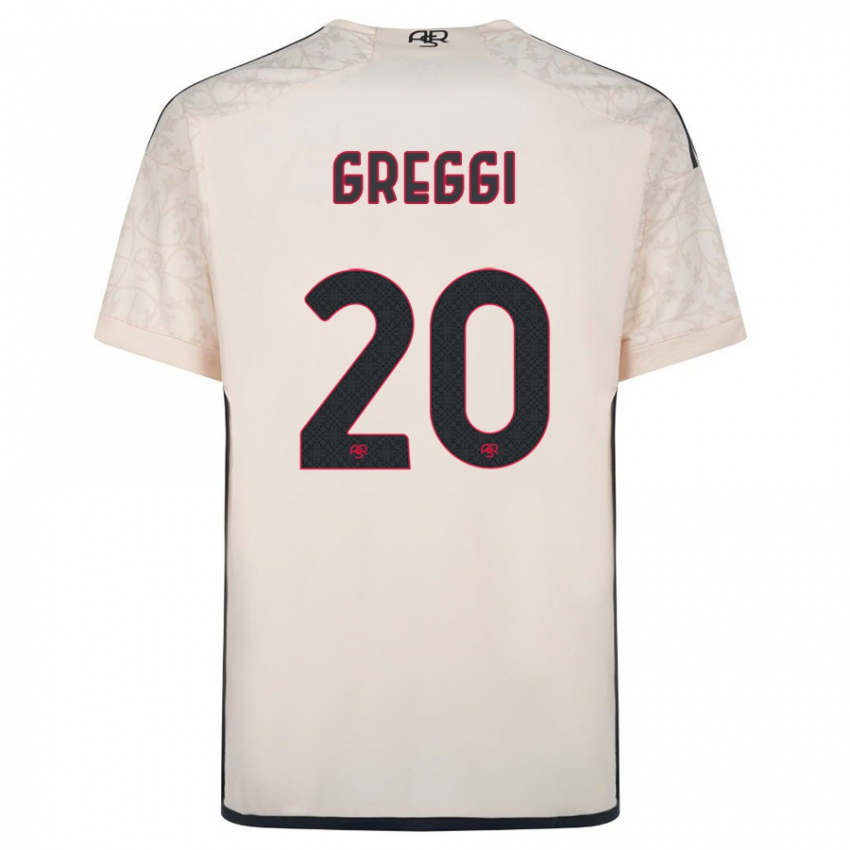 Niño Camiseta Giada Greggi #20 Blanquecino 2ª Equipación 2023/24 La Camisa Perú