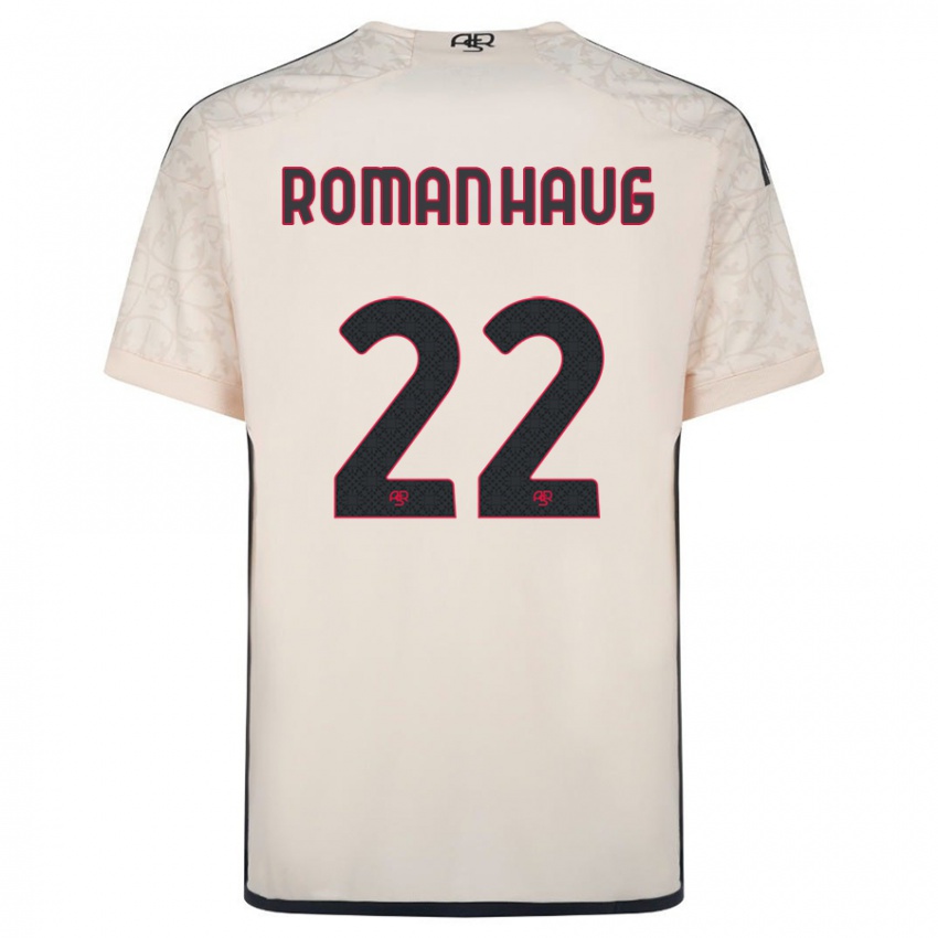 Niño Camiseta Sophie Roman Haug #22 Blanquecino 2ª Equipación 2023/24 La Camisa Perú