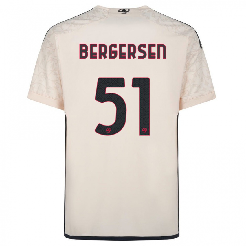 Niño Camiseta Mina Bergersen #51 Blanquecino 2ª Equipación 2023/24 La Camisa Perú