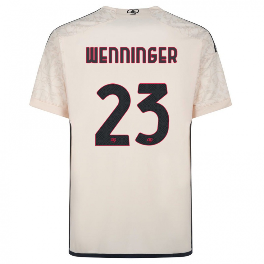 Niño Camiseta Carina Wenninger #23 Blanquecino 2ª Equipación 2023/24 La Camisa Perú